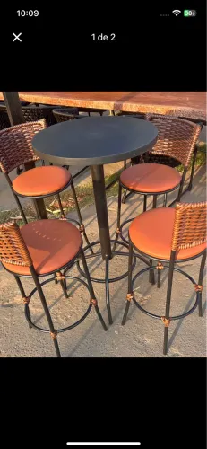 Banquetas banqueta banco mesas mesa alta baixa bistrô 