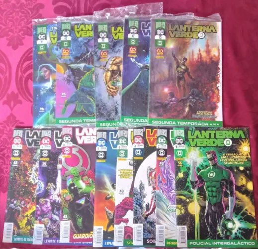 Treze volumes saga completa do Lanterna Verde do Grant Morrisson da panini comics