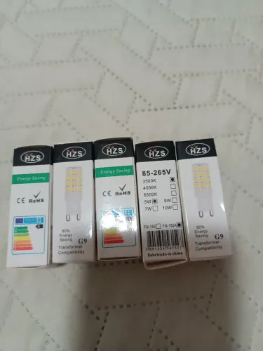 Kit 5 lâmpadas led HZS 85/265V 5W 3500K