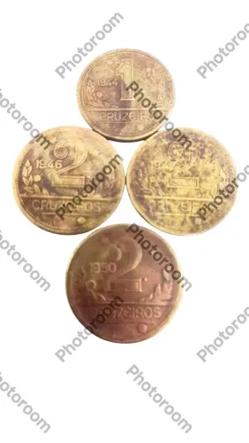 Lote de moedas 1e2 cruzeiros antigas
