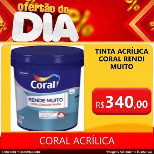 Tinta Coral rendi muito