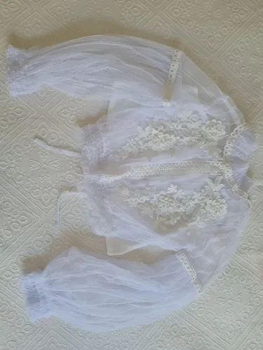 Blusa transparente branca