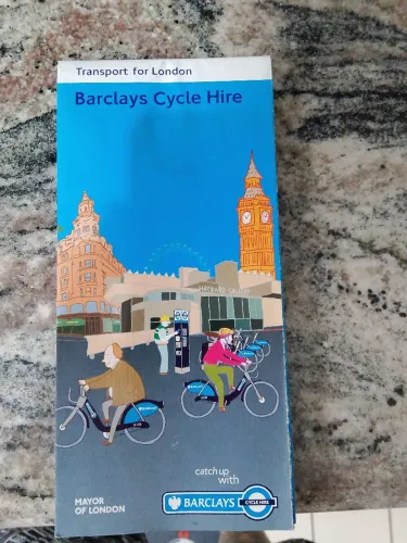 Mapa Londres Barclays cycle hire para coleção 