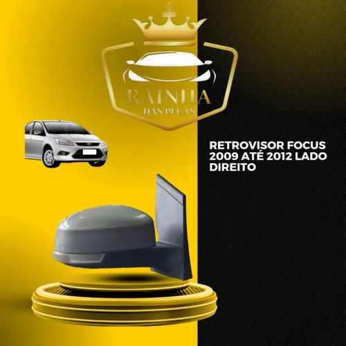 Retrovisor Focus 2009 até 2012 Lado Direito
