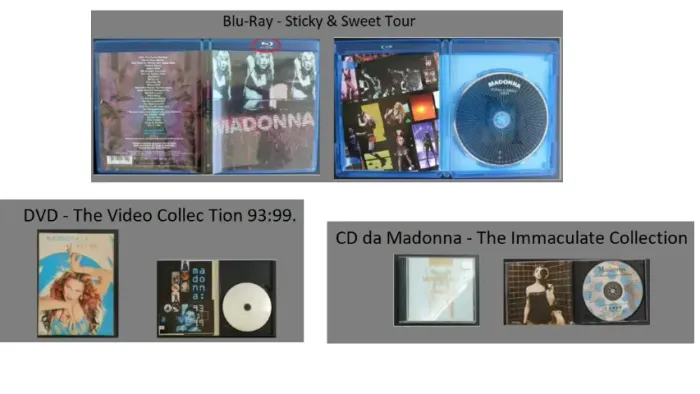 Blu-Ray + DVD + CD da Madonna