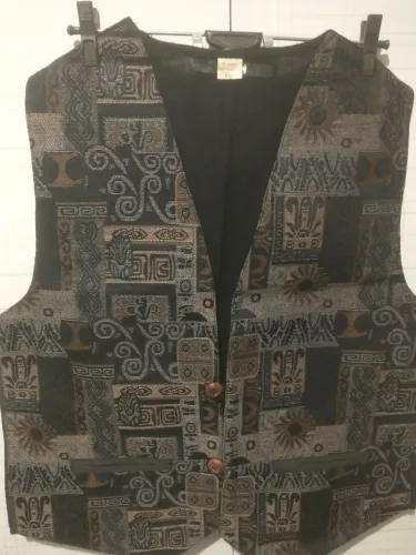 Colete estampado vintage