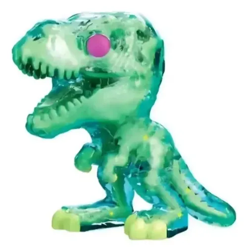 Tiranossauro Rex Brilha no Escuro Jurassic Word Kinder Joy