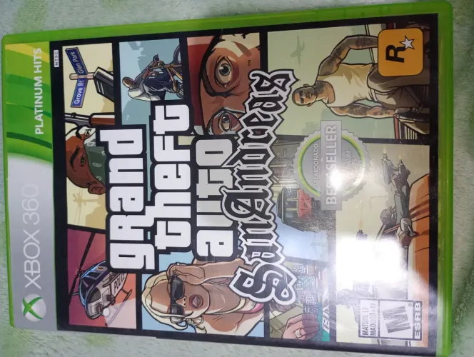 GTA SAN ANDREAS XBOX 360 ORIGINAL SEMI NOVO (ACEITO CARTÃO)
