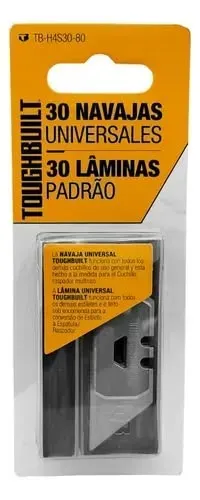 Kit 30 Lâminas Estilete Raspador Toughbuilt Tb-h4s30-80