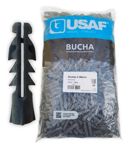 1.000 Buchas 8mm sem aba marca USAF