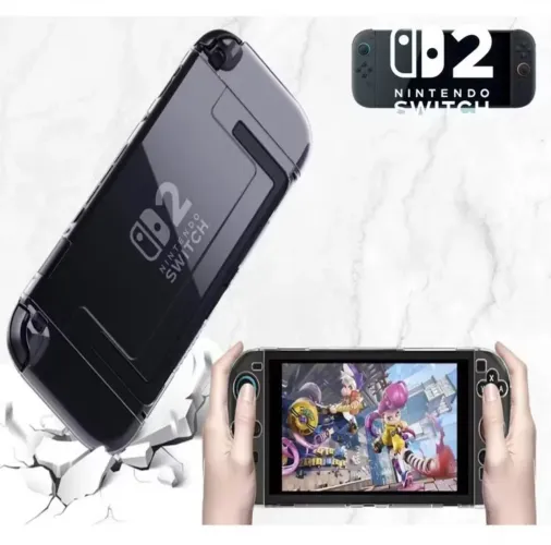 Capa Protetora Para Nintendo Switch 2 Transparente NS2