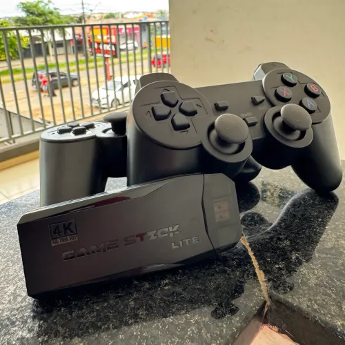 Retrô stick vídeo game 2 controle sem fio +10mil jogos