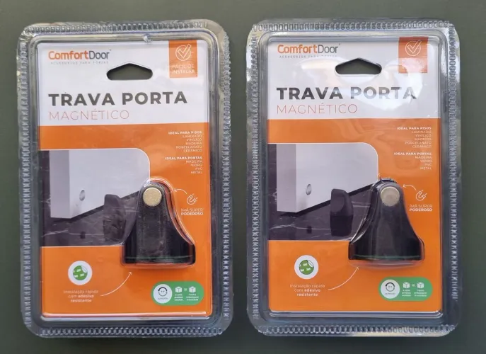 2 Peças - Trava Porta Magnético