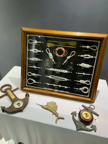 Quadro + Objetos Decorativos de Marinha p/ Ambientes e Espaços Náuticos!!