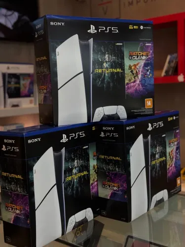 Playstation 5 Slim all digital + 2 jogos com 1tb de armazenamento