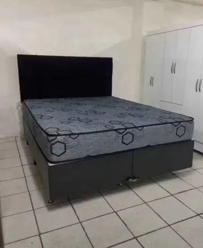 Cama Box de Casal com Cabeceira