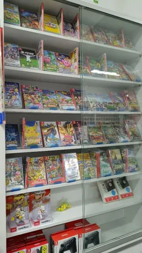 Completíssima loja de jogos de Nintendo switch