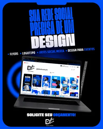 Designer Gráfico Profissional | Artes Redes Sociais, Logos e Flyers