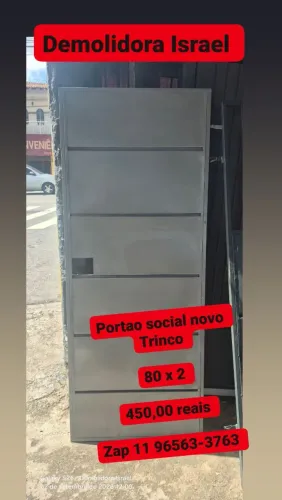 Portao social novo