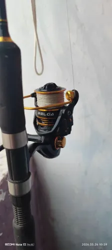 Kit de vara de pesca evolution, molinete belga, passaguá, alicate e iscas  