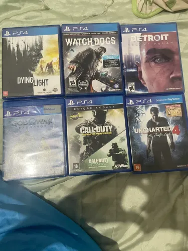 Jogos de ps4 no preço, estão funcionando perfeitamente