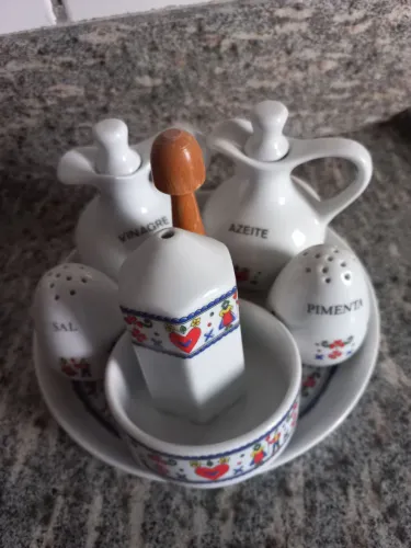 Porta temperos de porcelana Polônia Germet