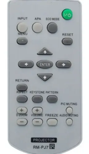 Controle Sony Projetor Rm-pj7 Vpl-dx130b Vpl-dx140 Vpl-dw120