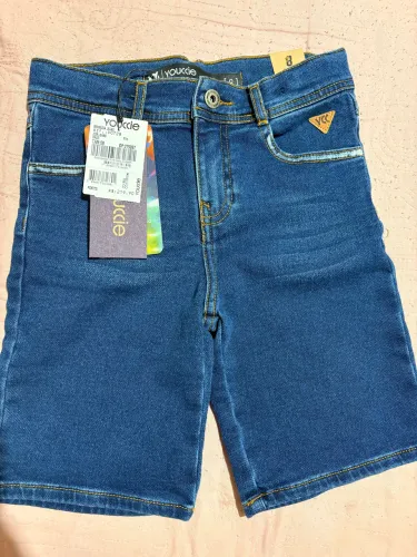 Bermuda Jeans Youccie Infantil Nova com Etiqueta - Tam. 08