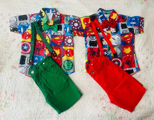 Conjunto infantil vingadores completo 