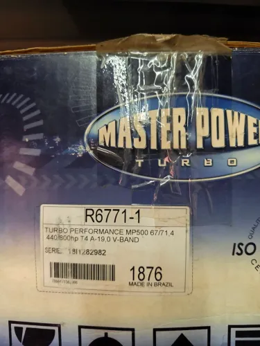 Turbo automotivo Master Power R6771-1 NOVA T4 V-band p/ 440-800cv