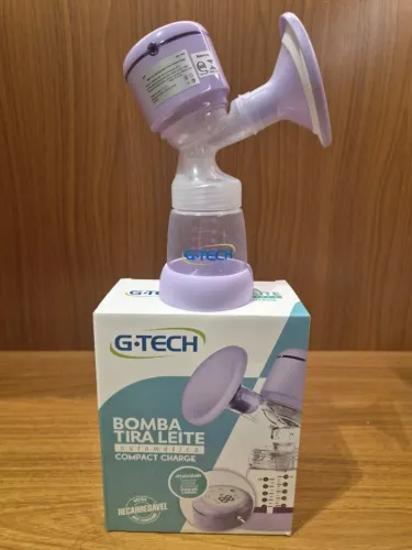 Bomba Tira Leite Materno G Tech Automática, Usada Apenas 1 Vez, 3 Modos de Uso