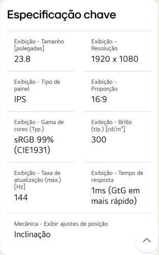 Monitor Gamer LG UltraGear 24 polegadas.