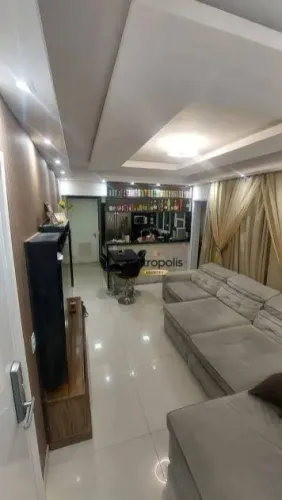 Apartamento com 3 dormitórios à venda, 86 m² por R$ 1.010.000,00 - Vila Homero Thon - Sant