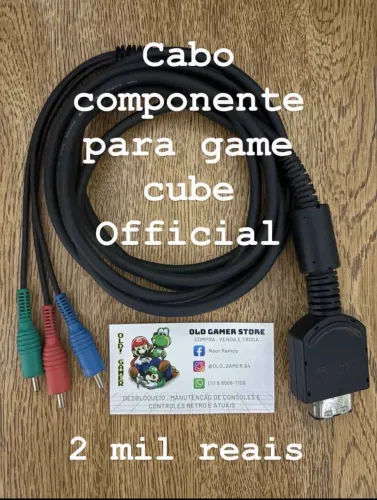Cabo componente game cube original