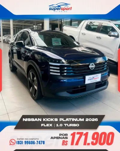 Nissan Kicks 1.0 Turbo Platinum 2026