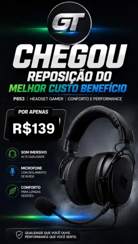 Headset Pichau Atria P853 Premium Lacrado 