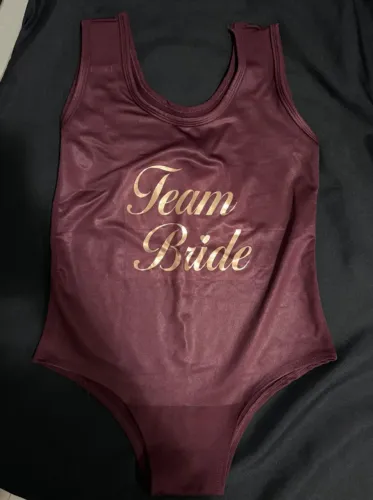 body team bride para despedida de solteira, cor marsala, tamanho GG