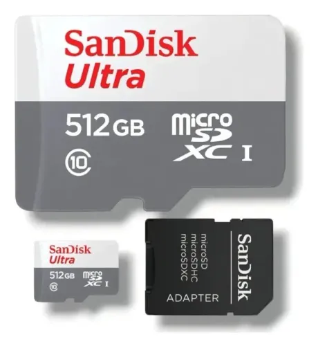 Cartão Memória Microsd Sandisk 512gb Micro Sd Ultra 170mbs