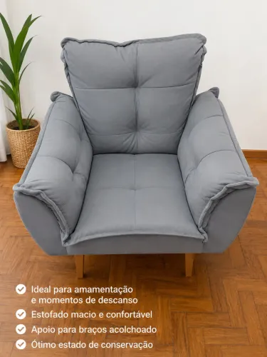 Cadeira acolchoada para amamentação 