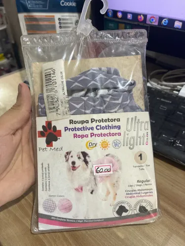 Roupa protetora de cirurgias para pet 