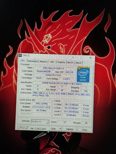 Kit xeon placa mãe x99Pr9, Processador e memória