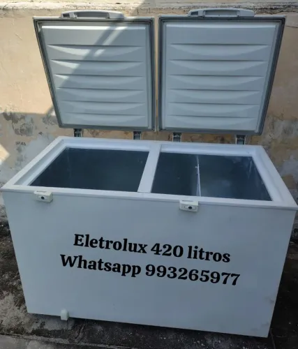Freezer horizontal Eletrolux NOVO 420 litros funcionando perfeitamente dupla função 