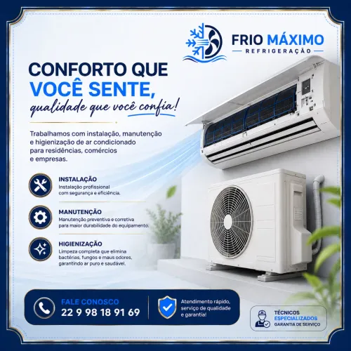Ar-Condicionado: Instalação e Limpeza ? Frio Máximo Refrigeração