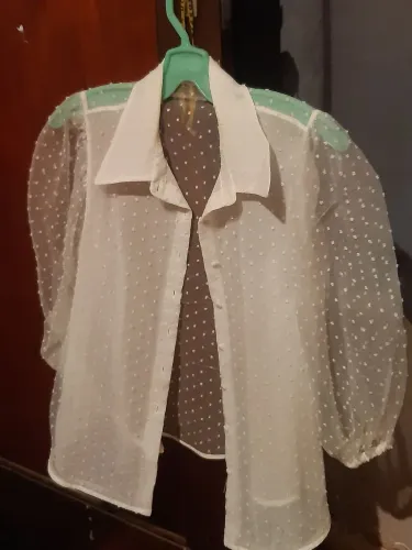 Camisa em organza Zara feminina M