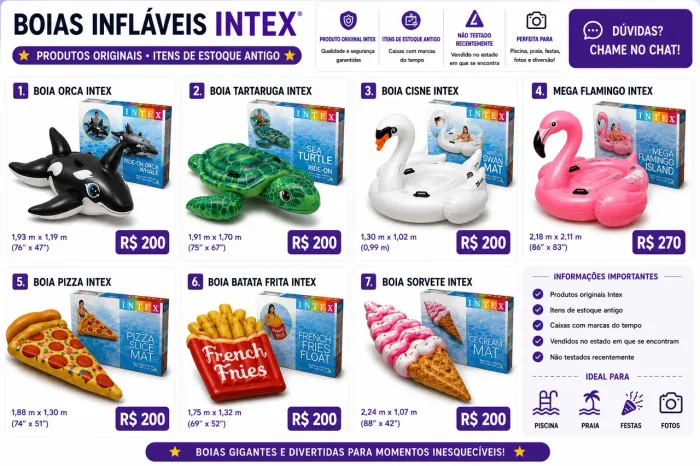 Boias Gigantes Intex Originais - Vários Modelos