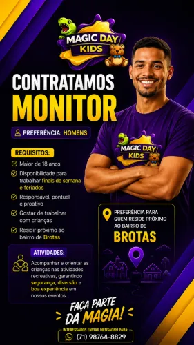 Vagas para monitores