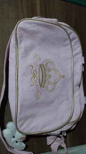 Bolsa maternidade rosa impermeável