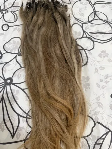 Cabelo loiro liso humano 200g