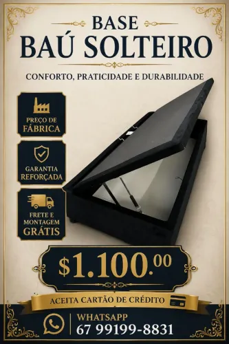 Box baú solteiro novo Garantia hoje Liquidação 