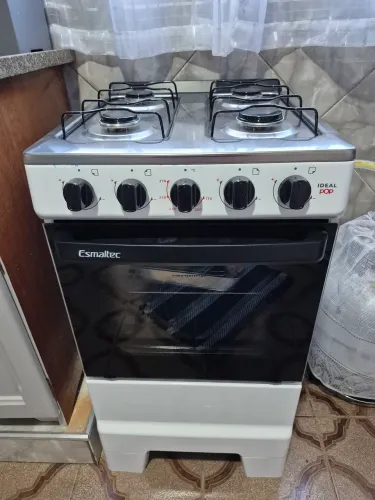 (1 mês de uso) Fogão 4 Bocas Esmaltec Branco Ideal Pop 4120 (Não Elétrico)